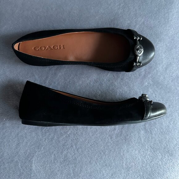 Coach Black Leila Ballet Flats - Picture 2 of 4